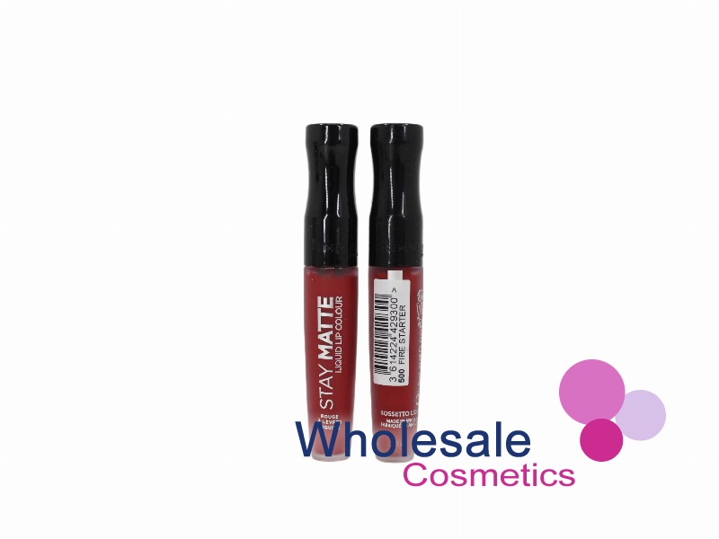 7 x Rimmel Stay Matte Liquid Lip Colour - 500 FIRE STARTER